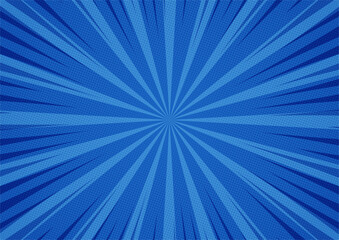 abstract comic blue background cartoon style. sunlight. vector illustration.