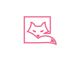 box fox logo vector