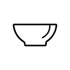 Bowl line icon