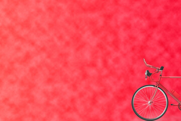 Sfondo textura bicicletta rossa