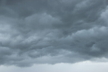 Fototapeta premium dark storm cloudy sky in rainy day