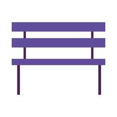 Park bench icon vector design