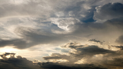 Dramatic sky and clouds background