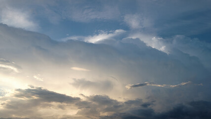 Naklejka na ściany i meble Dramatic sky and clouds background