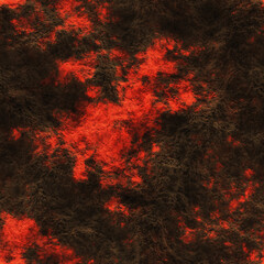 Glow faded flame- natural pattern