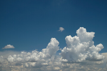 Beautiful blue sky and clouds background
