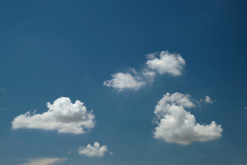 Beautiful blue sky and clouds background