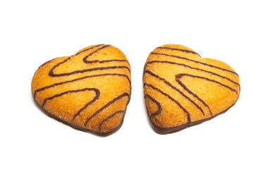 cookie hearts isolated