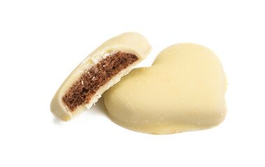 cookie hearts isolated