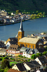 top view of the old german city