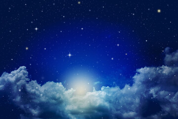 Obraz na płótnie Canvas colorful night fantasy sky