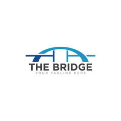 Bridge Construction Logo Icon Design Vector
