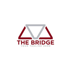 Bridge Construction Logo Icon Design Vector