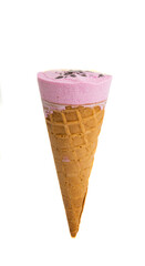 ice cream in a waffle cup