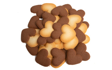 cookie hearts isolated