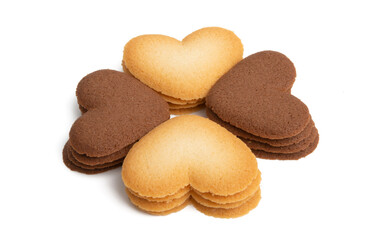 cookie hearts isolated