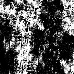 Grunge black and white. Monochrome texture of the old surface. Pattern of chips, scratches, cracks, dirt, wear. Vintage old surface