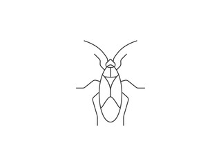 Animal, bug, insect icon. Vector illustration, flat design.