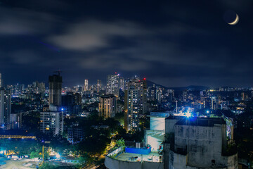 Night view of Mumbai city