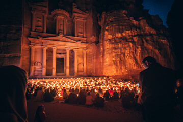Petra by night Event in jordan