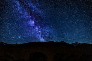 Milchstraße über Berggipfel © Digitalpress