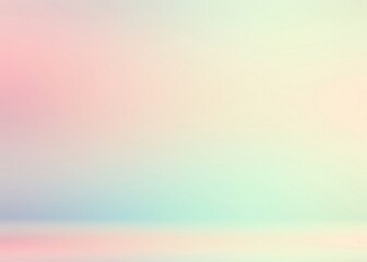 Pastel ombre of green pink colors wall and floor empty 3d background. © avextra