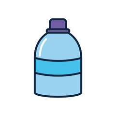 antibacterial bottle icon, line color style