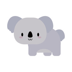 cute koala baby kawaii, flat style icon