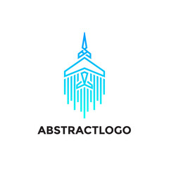 Airplane vector logo symbol - Air travel, plane tours, aviation academy and flying club, school Icon template Monogram.