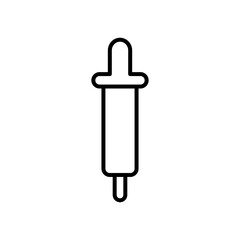 syringe icon image, line style