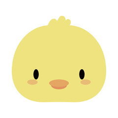 head chick baby kawaii, flat style icon