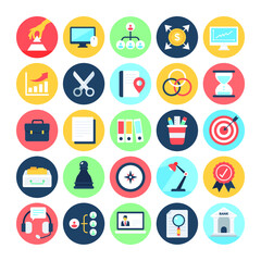 Business Management Pack Flat Icons