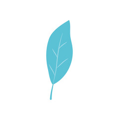 aspidistra leaf icon, flat style