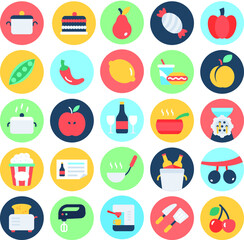 
Food Flat Vector Icons  6
