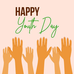 happy international youth day poster