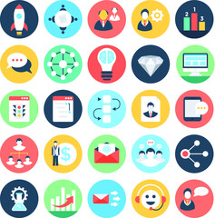 
Project Management Colored Vector Icons 5
