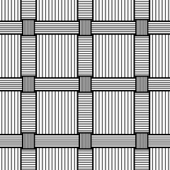 Basketwork Drawing. Seamless pattern.