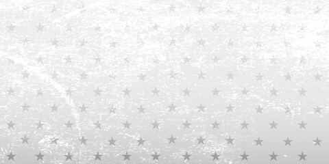 White background with stars. Vector grange illustration.