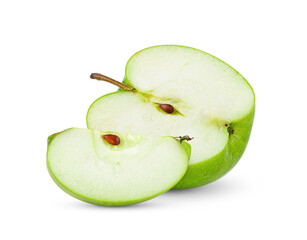 green apple isolated on white background