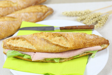 sandwich au jambon