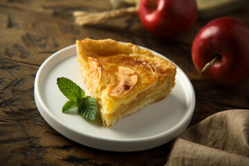 Traditional homemade apple pie
