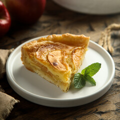 Traditional homemade apple pie