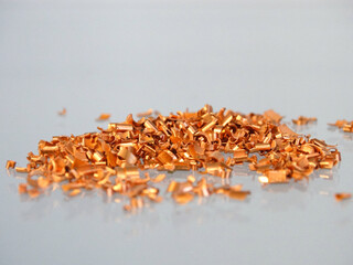 Copper granules in the laboratory