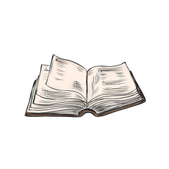 Book. Flat design style. Education and literature