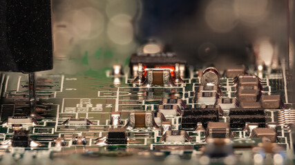 Computer motherboard macro pcb