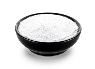 tapioca flour isolated on white background