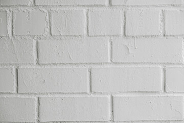 Modern white brick wall texture background for wallpaper and graphic web design.