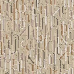 Seamless background with letters.