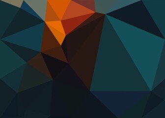 Abstract Colorful Geometrical Artwork,Abstract Graphical Art Background Texture,Modern Conceptual Art,Synthwave Aesthetic Poster Print,3D Rendering