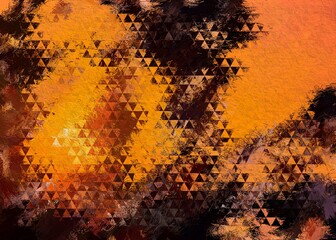 Abstract Colorful Geometrical Artwork,Abstract Graphical Art Background Texture,Modern Conceptual Art,Synthwave Aesthetic Poster Print,3D Rendering